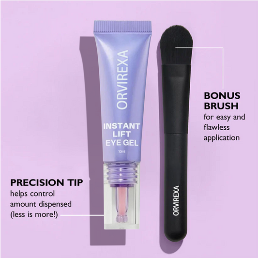 ORVIREXA Instant Lift Eye Gel – Fast Acting for Puffiness & Under Eye Bags, Smooth Fine Lines, 0.34 oz